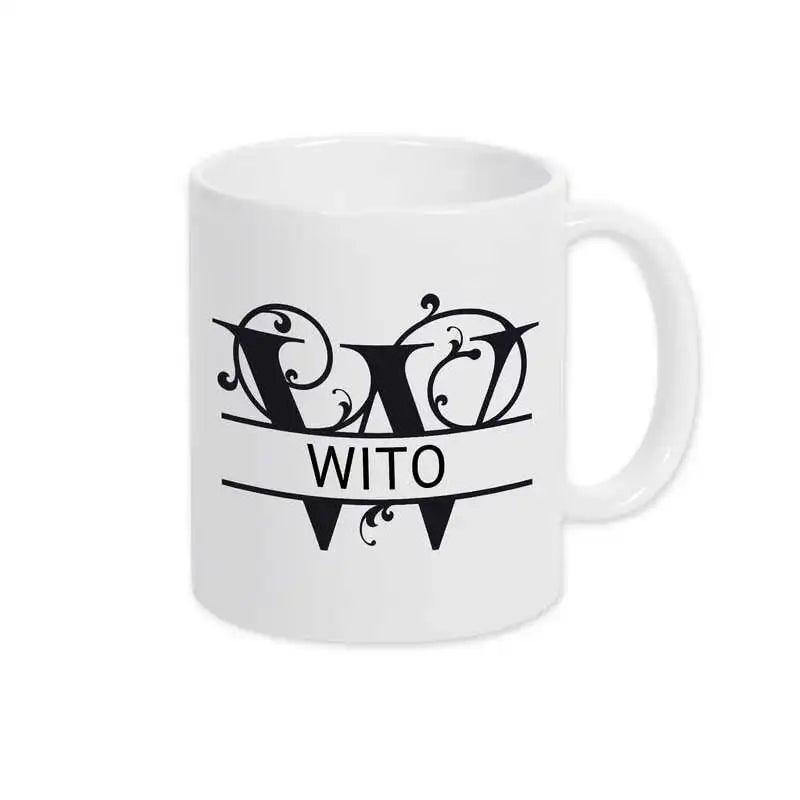 Keramik Tasse mit Namen | Motiv 1 | Wito - Druckerino