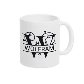 Keramik Tasse mit Namen | Motiv 1 | Wolfram - Druckerino