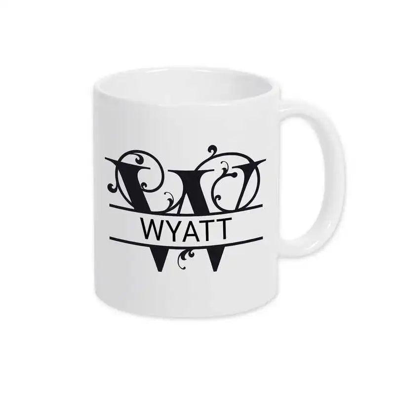 Keramik Tasse mit Namen | Motiv 1 | Wyatt - Druckerino