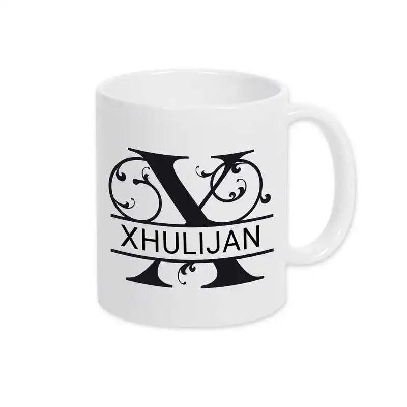 Keramik Tasse mit Namen | Motiv 1 | Xhulijan - Druckerino
