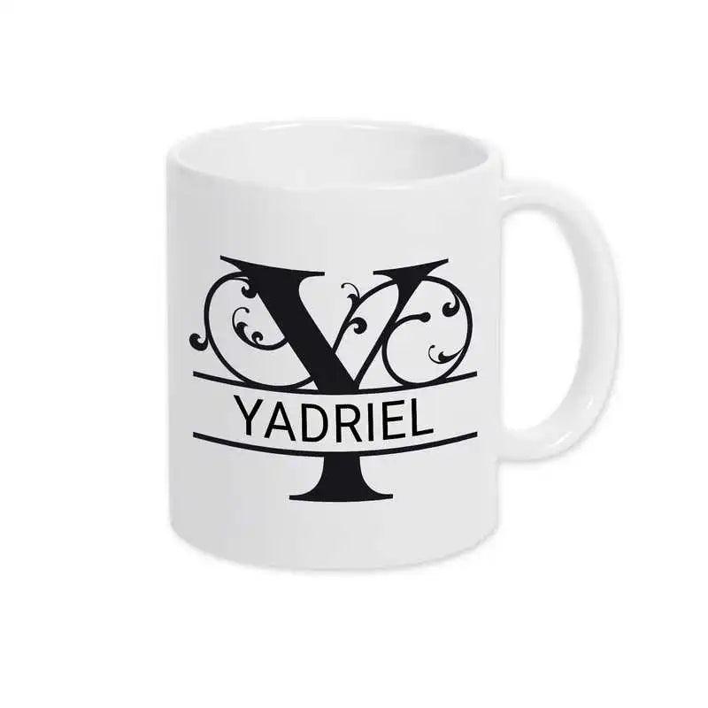 Keramik Tasse mit Namen | Motiv 1 | Yadriel - Druckerino