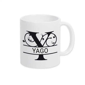 Keramik Tasse mit Namen | Motiv 1 | Yago - Druckerino