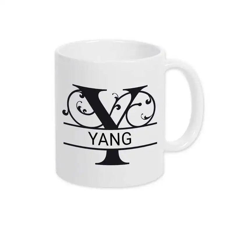 Keramik Tasse mit Namen | Motiv 1 | Yang - Druckerino