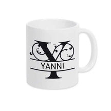 Keramik Tasse mit Namen | Motiv 1 | Yanni - Druckerino