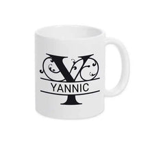 Keramik Tasse mit Namen | Motiv 1 | Yannic - Druckerino
