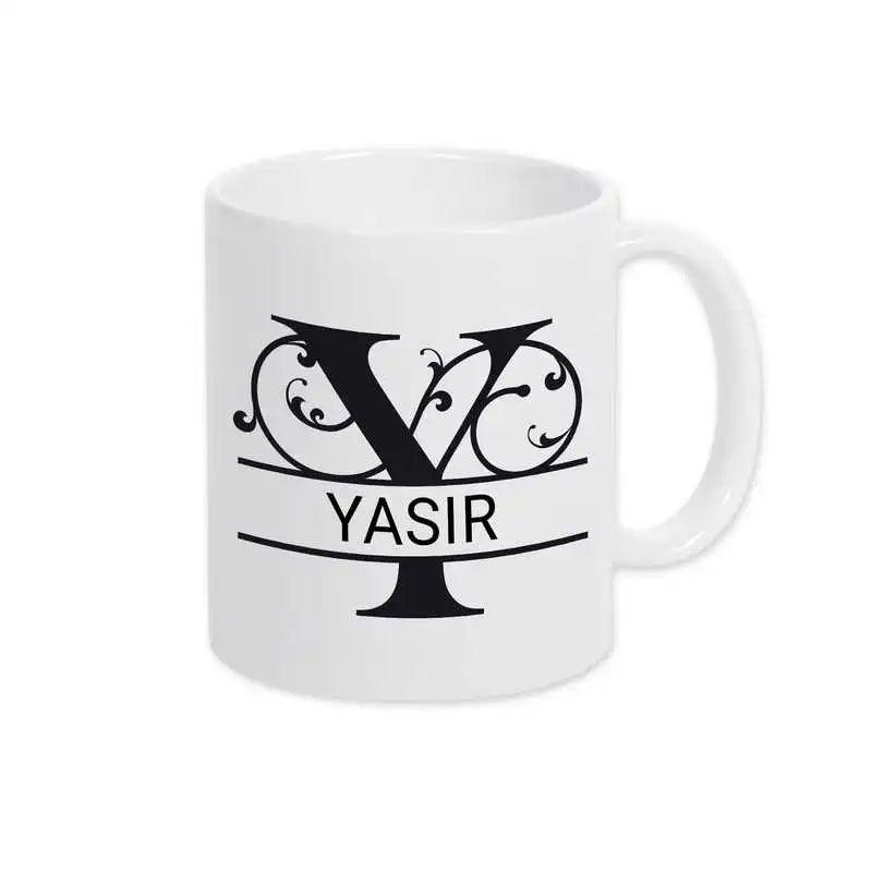 Keramik Tasse mit Namen | Motiv 1 | Yasir - Druckerino