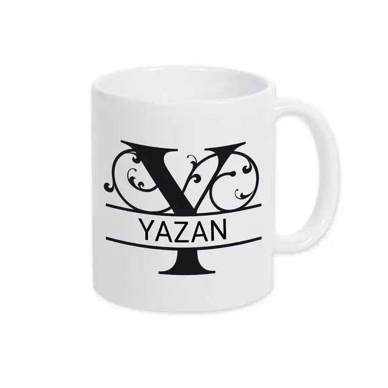 Keramik Tasse mit Namen | Motiv 1 | Yazan - Druckerino