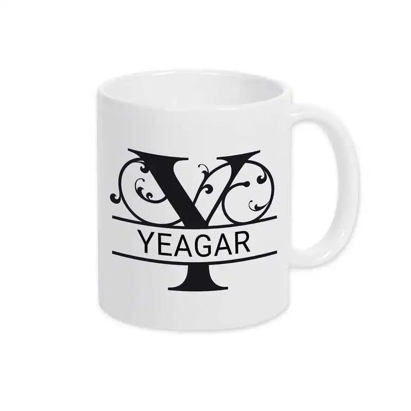 Keramik Tasse mit Namen | Motiv 1 | Yeagar - Druckerino