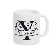 Keramik Tasse mit Namen | Motiv 1 | Yitzhak - Druckerino