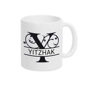 Keramik Tasse mit Namen | Motiv 1 | Yitzhak - Druckerino