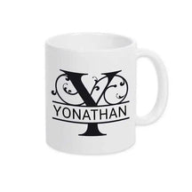 Keramik Tasse mit Namen | Motiv 1 | Yonathan - Druckerino
