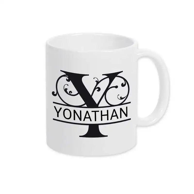 Keramik Tasse mit Namen | Motiv 1 | Yonathan - Druckerino