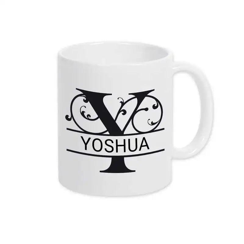 Keramik Tasse mit Namen | Motiv 1 | Yoshua - Druckerino