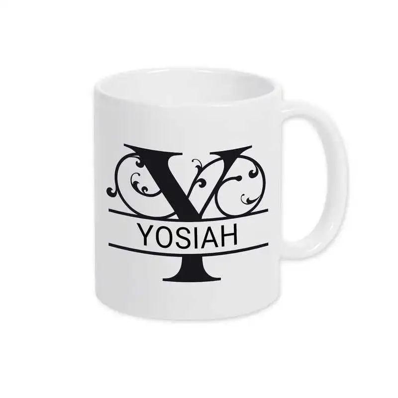 Keramik Tasse mit Namen | Motiv 1 | Yosiah - Druckerino