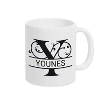 Keramik Tasse mit Namen | Motiv 1 | Younes - Druckerino