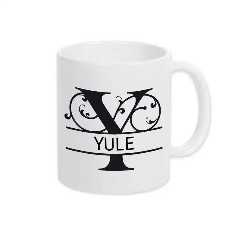 Keramik Tasse mit Namen | Motiv 1 | Yule - Druckerino