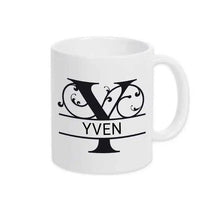 Keramik Tasse mit Namen | Motiv 1 | Yven - Druckerino