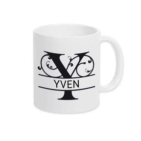 Keramik Tasse mit Namen | Motiv 1 | Yven - Druckerino