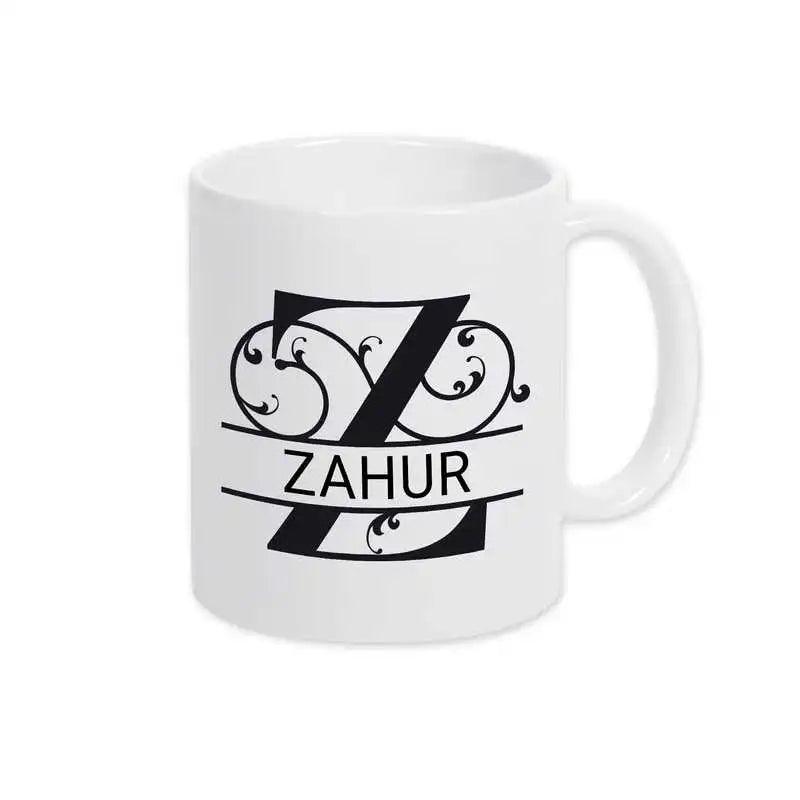 Keramik Tasse mit Namen | Motiv 1 | Zahur - Druckerino