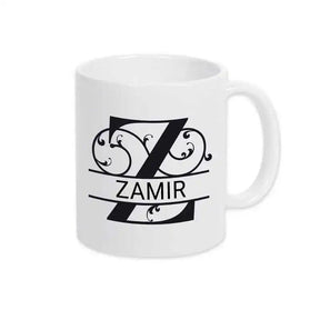 Keramik Tasse mit Namen | Motiv 1 | Zamir - Druckerino