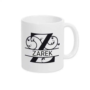 Keramik Tasse mit Namen | Motiv 1 | Zarek - Druckerino