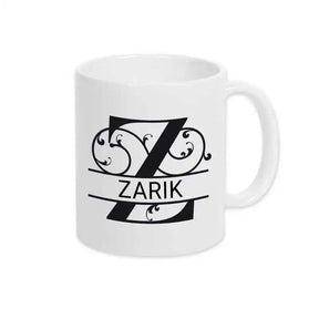 Keramik Tasse mit Namen | Motiv 1 | Zarik - Druckerino