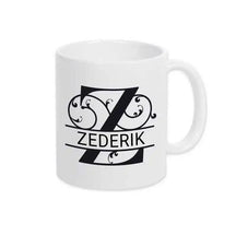 Keramik Tasse mit Namen | Motiv 1 | Zederik - Druckerino