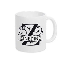 Keramik Tasse mit Namen | Motiv 1 | Zinedine - Druckerino