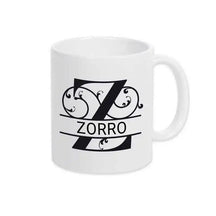 Keramik Tasse mit Namen | Motiv 1 | Zorro - Druckerino