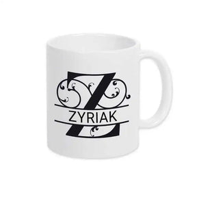 Keramik Tasse mit Namen | Motiv 1 | Zyriak - Druckerino