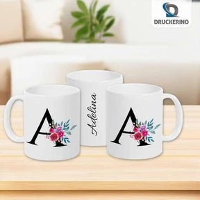 Keramik Tasse mit Namen | Motiv 2 | Adelina - Druckerino