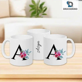 Keramik Tasse mit Namen | Motiv 2 | Asya - Druckerino
