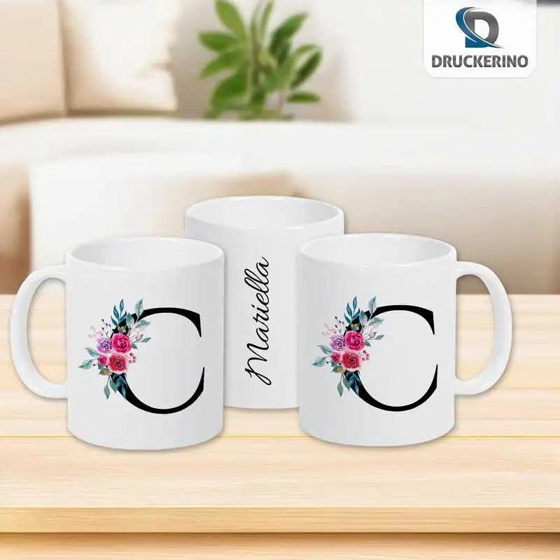 Keramik Tasse mit Namen | Motiv 2 | Cassiopeia - Druckerino