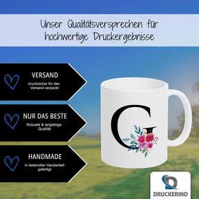 Keramik Tasse mit Namen | Motiv 2 | Gitte - Druckerino