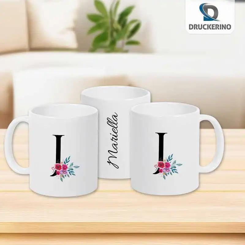 Keramik Tasse mit Namen | Motiv 2 | Jeanina - Druckerino