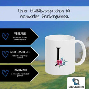 Keramik Tasse mit Namen | Motiv 2 | Jorinde - Druckerino