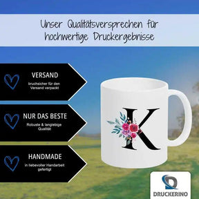 Keramik Tasse mit Namen | Motiv 2 | Kelani - Druckerino