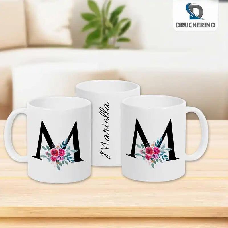 Keramik Tasse mit Namen | Motiv 2 | Mariella - Druckerino