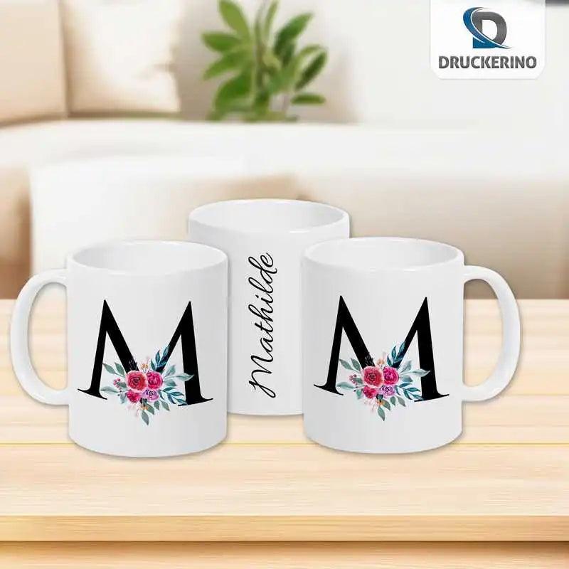 Keramik Tasse mit Namen | Motiv 2 | Mathilde - Druckerino