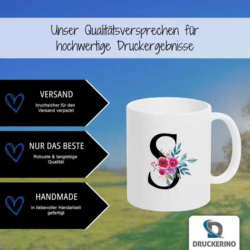 Keramik Tasse mit Namen | Motiv 2 | Sari - Druckerino