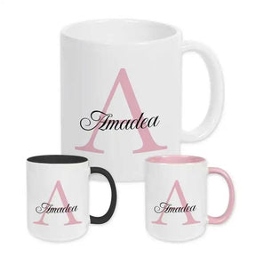 Keramik Tasse mit Namen | Motiv 3 | Amadea - Druckerino