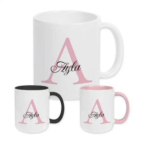Keramik Tasse mit Namen | Motiv 3 | Ayla - Druckerino