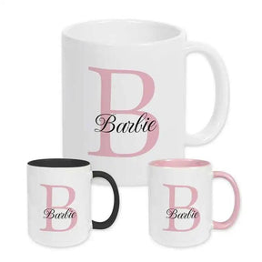 Keramik Tasse mit Namen | Motiv 3 | Barbie - Druckerino