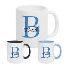 Keramik Tasse mit Namen | Motiv 3 | Basil - Druckerino