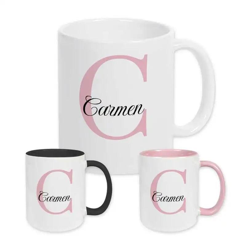 Keramik Tasse mit Namen | Motiv 3 | Carmen - Druckerino
