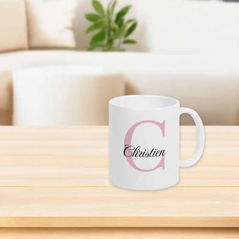 Keramik Tasse mit Namen | Motiv 3 | Christien - Druckerino