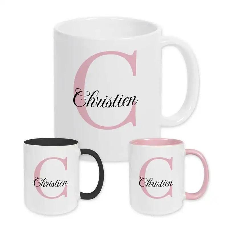 Keramik Tasse mit Namen | Motiv 3 | Christien - Druckerino
