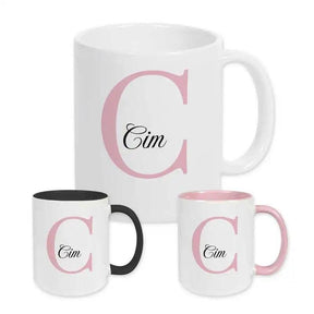 Keramik Tasse mit Namen | Motiv 3 | Cim - Druckerino