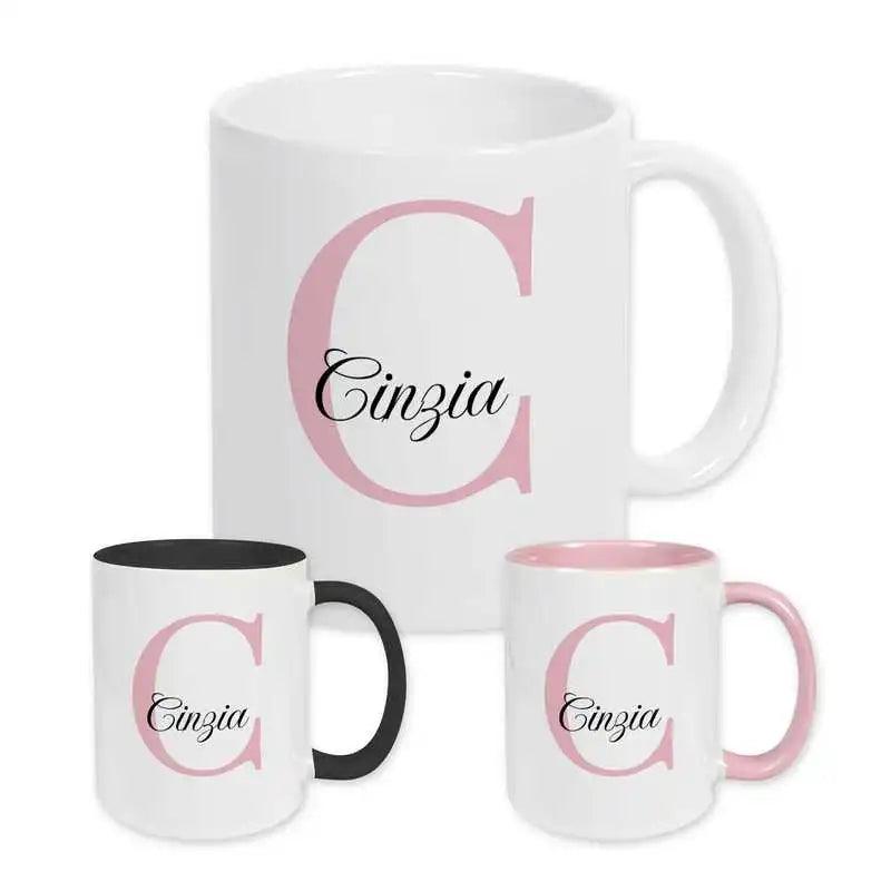Keramik Tasse mit Namen | Motiv 3 | Cinzia - Druckerino