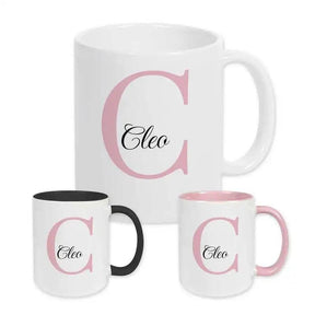 Keramik Tasse mit Namen | Motiv 3 | Cleo - Druckerino